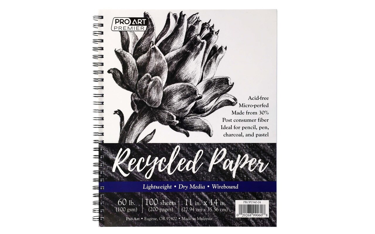 Pro Art Premium Sketch Paper Pad 11"x14" 100 sheets, 60#, Wire, Sketch Book, Sketchbook, Drawing Pad, Sketch Pad, Drawing Paper, Art Book, Drawing Book, Art Paper, Sketchbook for Drawing